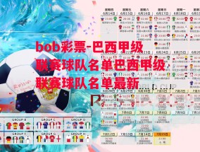 bob彩票-巴西甲级联赛球队名单巴西甲级联赛球队名单最新