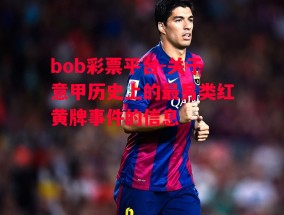 bob彩票平台-关于意甲历史上的最另类红黄牌事件的信息